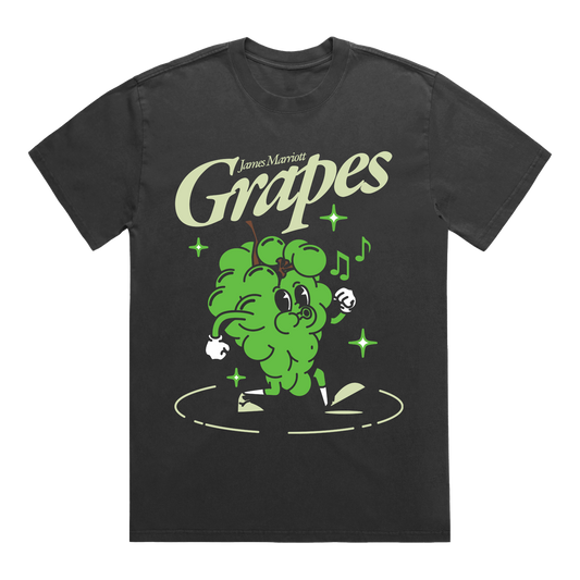 Grapes Vintage Black T-Shirt