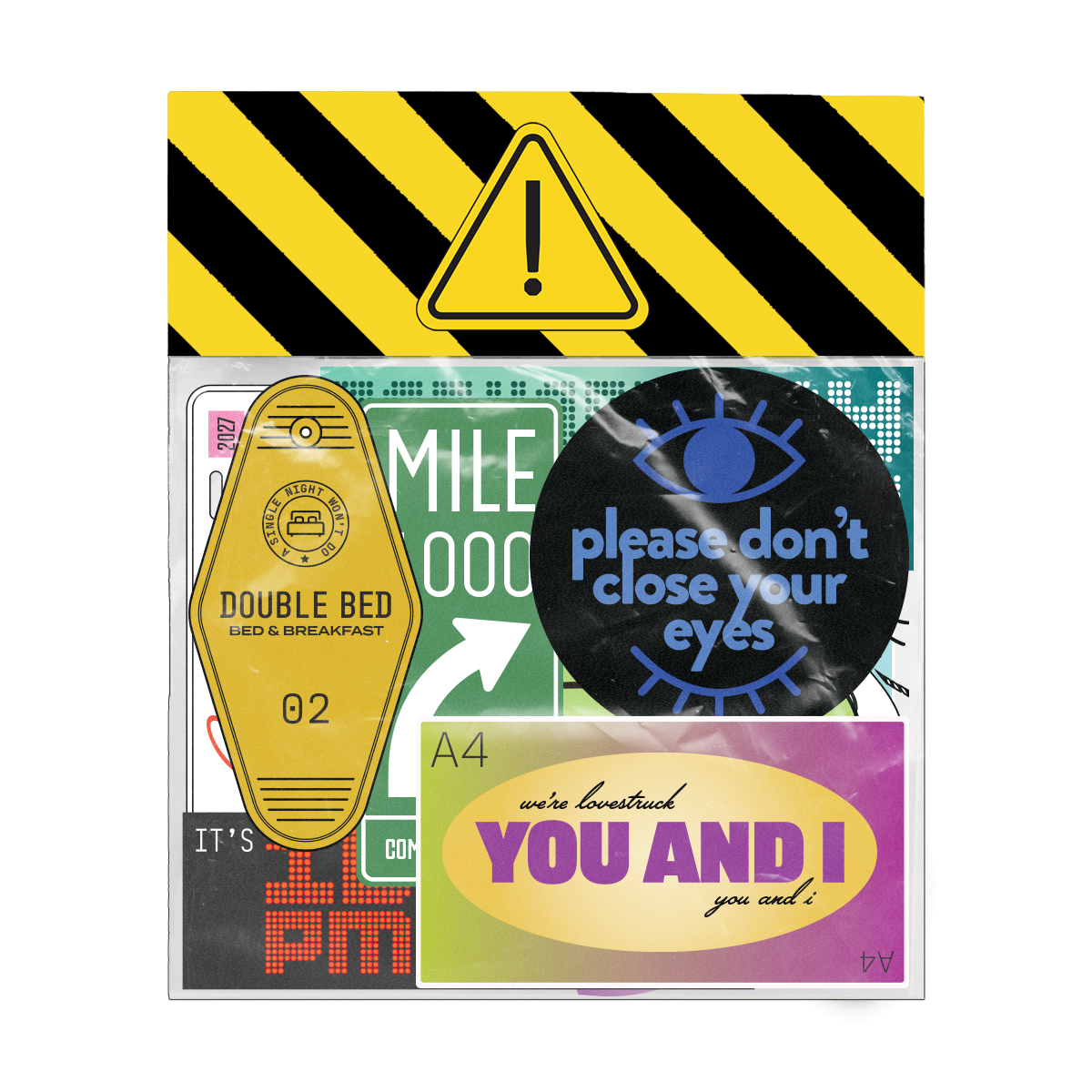 WARNING SIGNS STICKER PACK