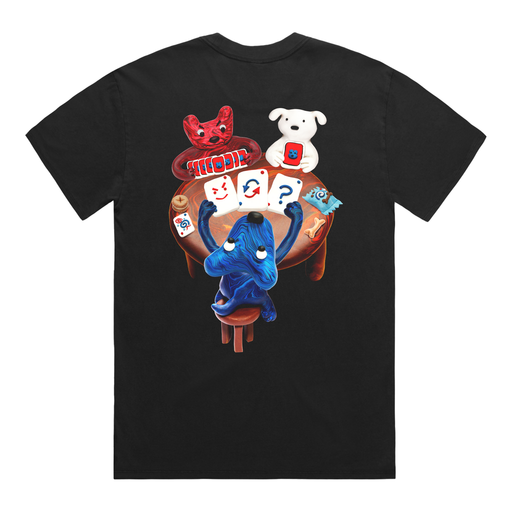 JAMES MARRIOTT GAMBLING DOGS BLACK T-SHIRT
