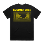 UK EU 2024 Tour Black Tee