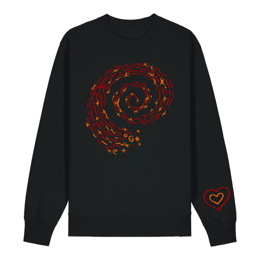 Are We There Yet Embroidered Black Jumper