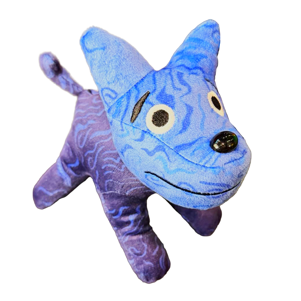 Blue James Marriott dog plush toy 