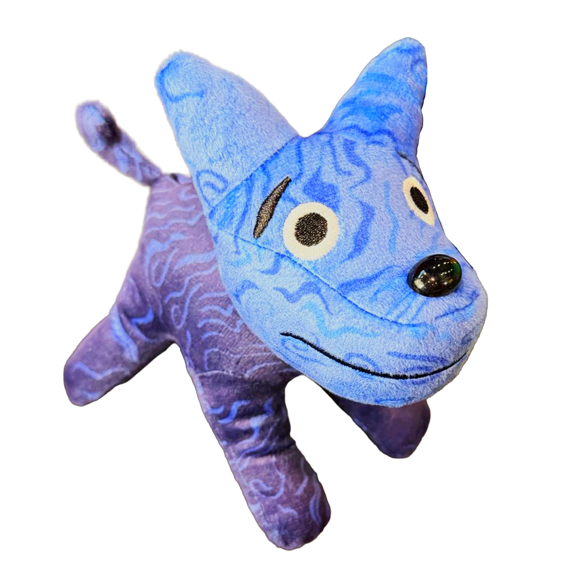 Blue James Marriott dog plush toy 