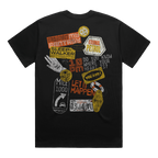 STICKER COLLAGE BLACK TEE
