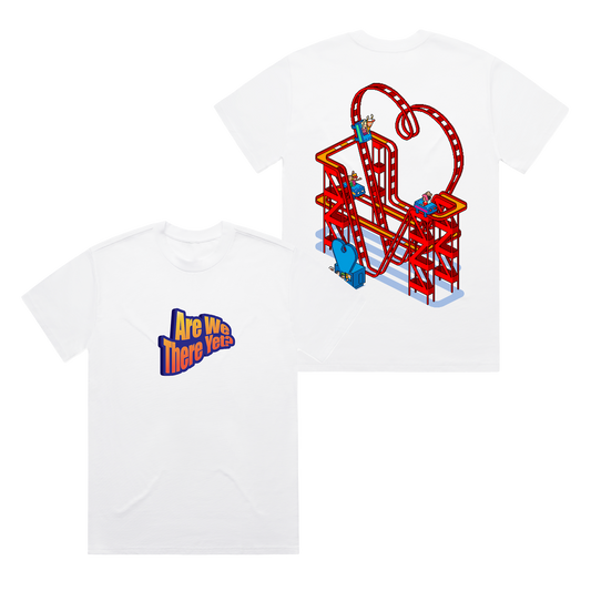 Rollercoaster White Tee