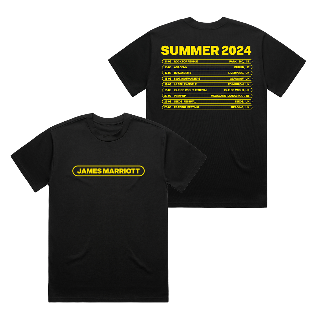 UK EU 2024 Tour Black Tee